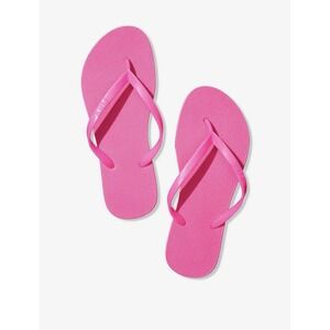 Victoria's Secret PINK Flip Flops Sandals Pink Logo Women's M 7-8 NWT
